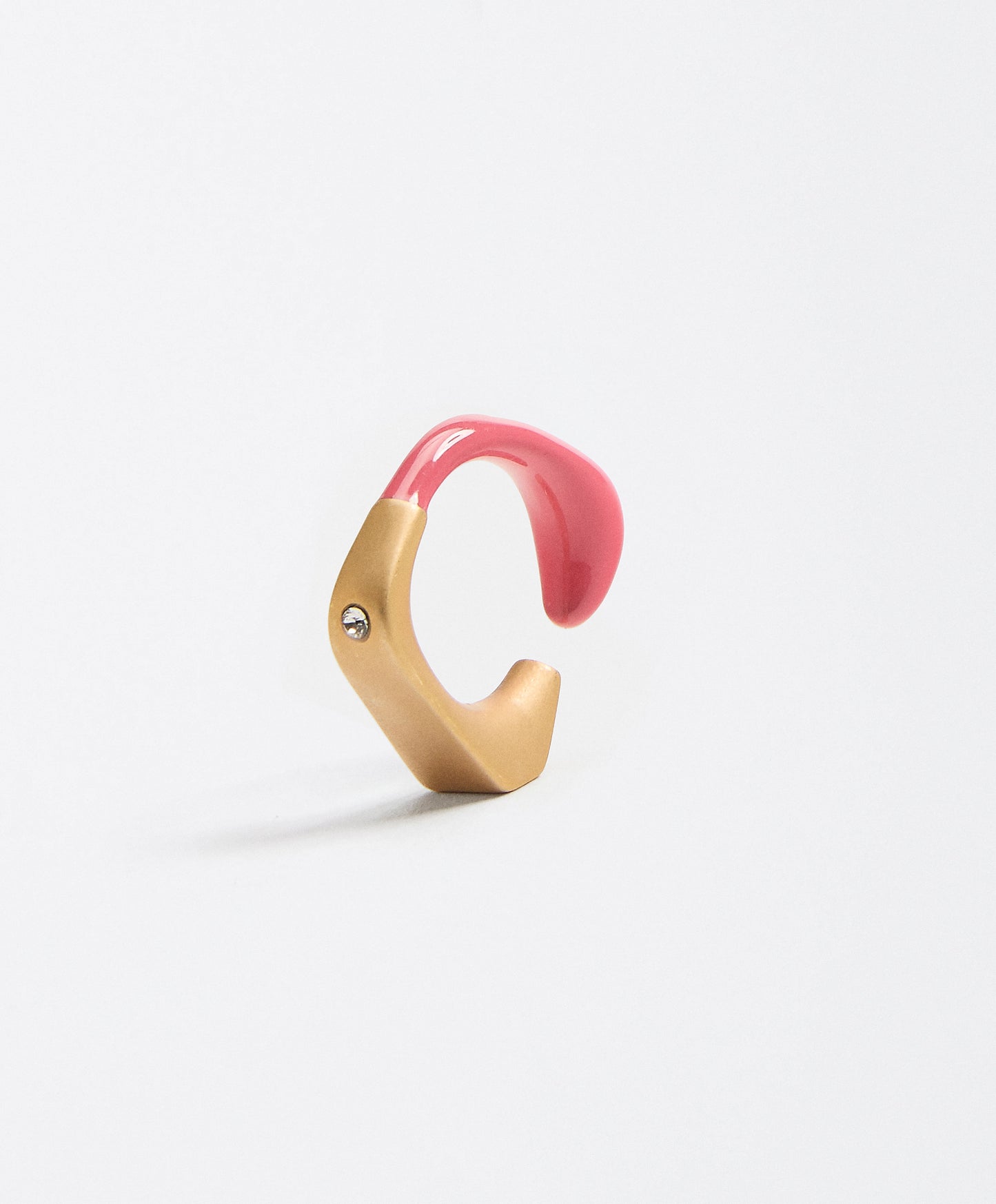 earcuff design enamel pink flamingo