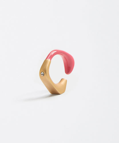 earcuff design enamel pink flamingo